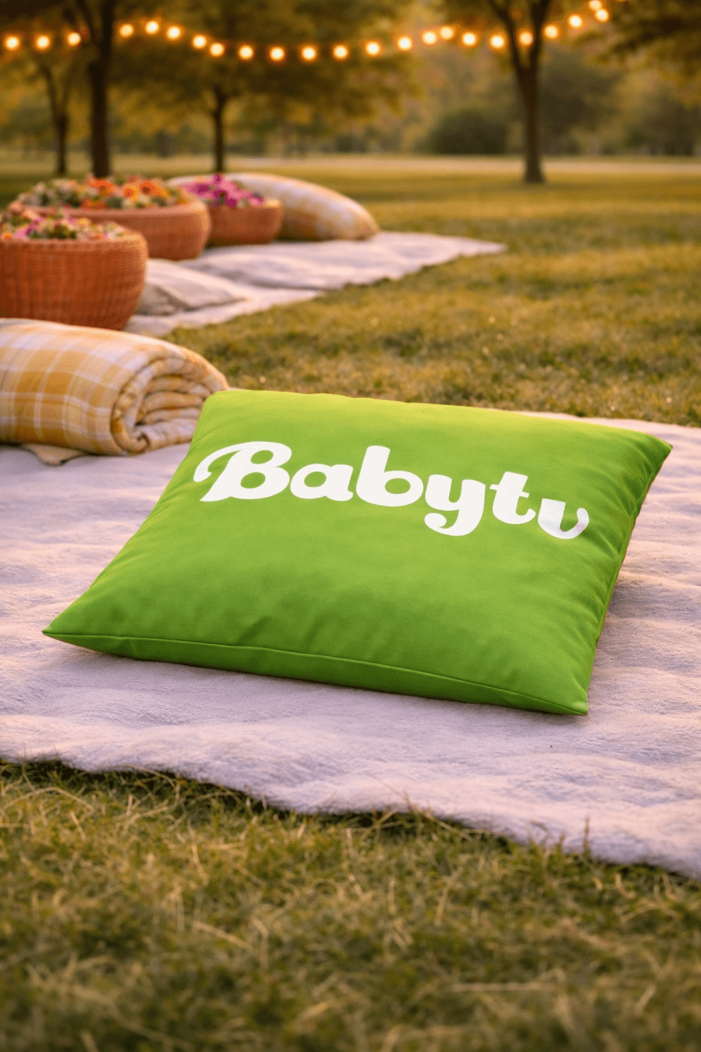 Baby TV Minder Açık Alan baskılı minder görseli