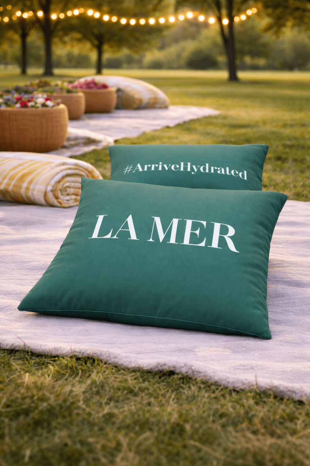 LA MER Yeşil Minder Açık Alan
