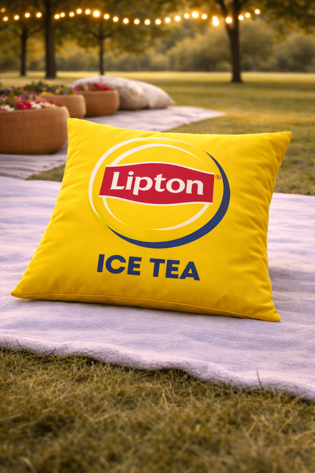 Lipton ICE TEA Minder Açık Alan baskılı minder görseli
