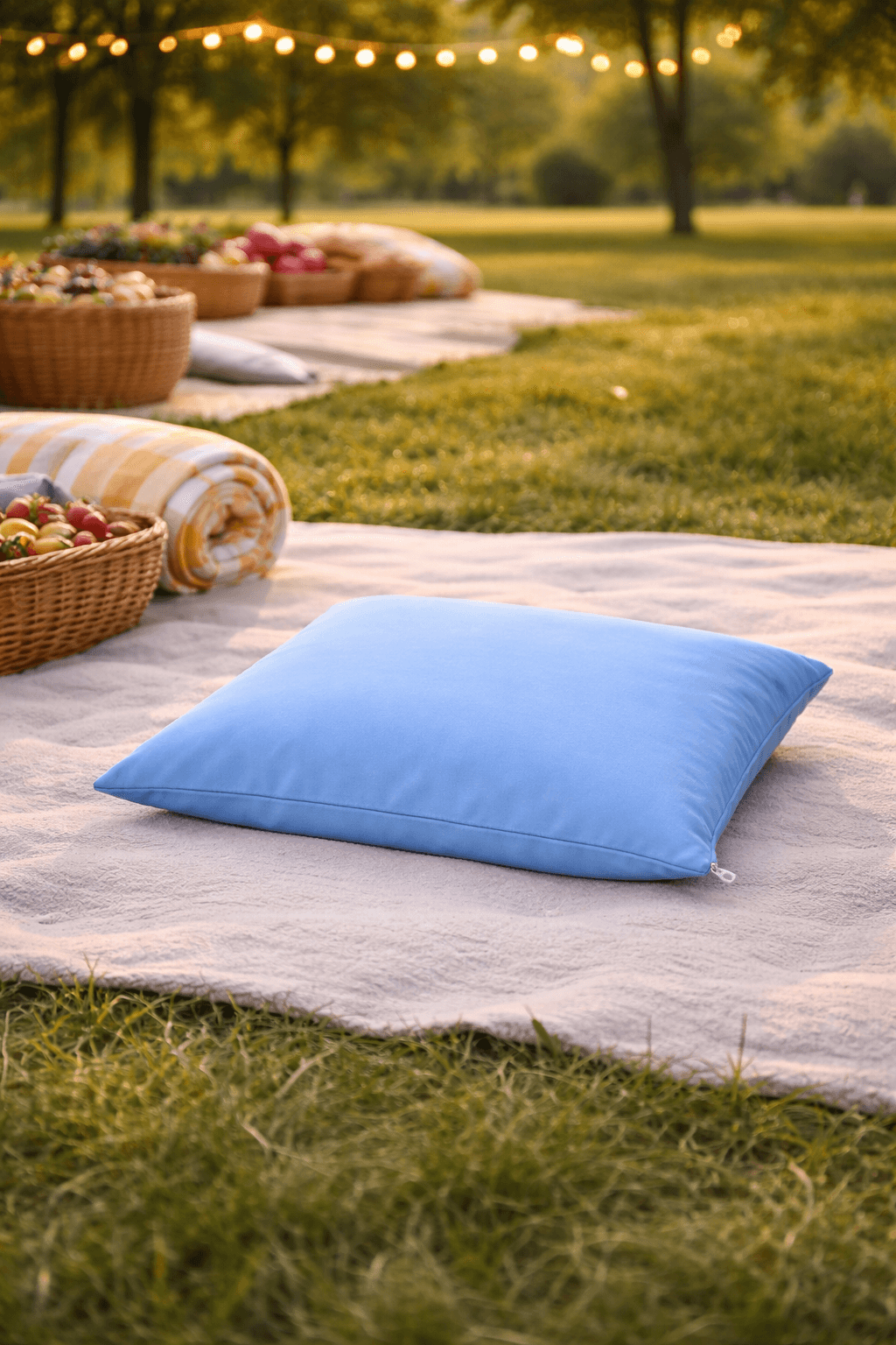 Mavi Minder baskılı minder görseli